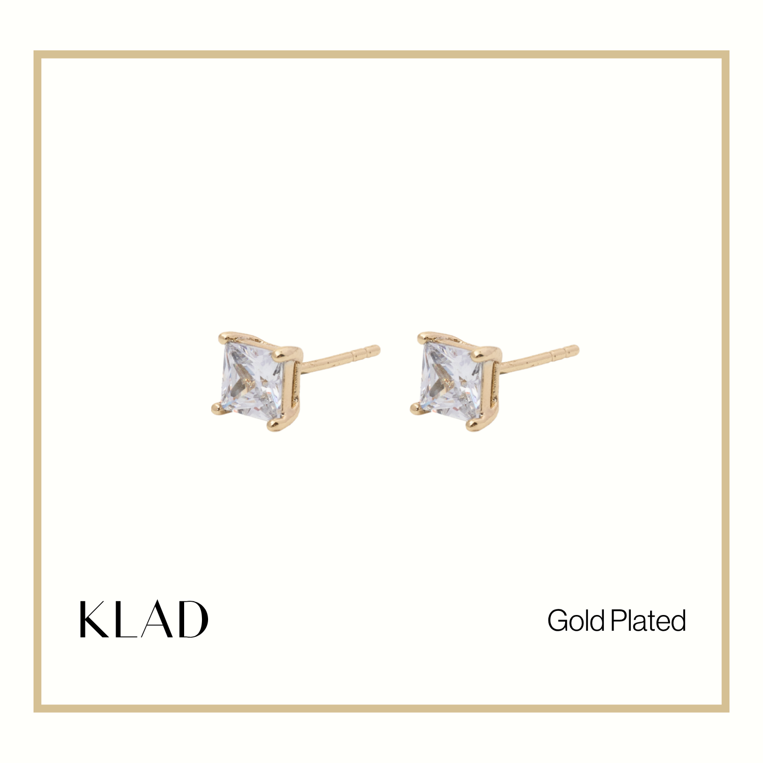 Zoe Stud Earrings in Gold
