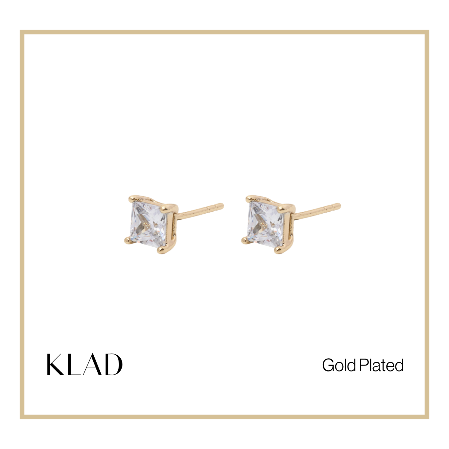Zoe Stud Earrings in Gold