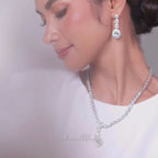 Elcie Set in Rhodium