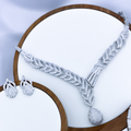 Nari Set in Rhodium