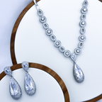 Neena Set in Rhodium