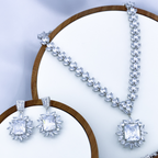 Neina Set in Rhodium